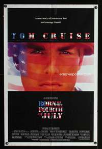 c778 BORN ON THE FOURTH OF JULY one-sheet movie poster '89 Tom Cruise