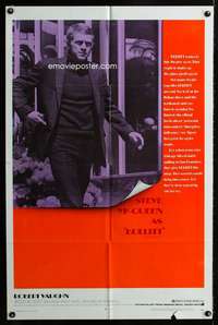 c763 BULLITT glossy one-sheet movie poster '69 classic Steve McQueen!