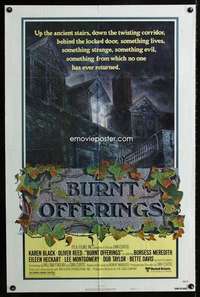 c761 BURNT OFFERINGS style A one-sheet movie poster '76 Oliver Reed, Bette Davis