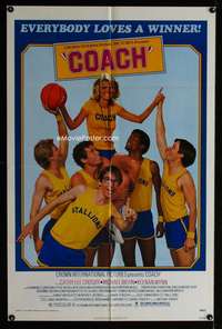 c731 COACH one-sheet movie poster '78 basketball, Cathy Lee Crosby