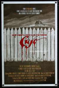 c718 CUJO one-sheet movie poster '83 Stephen King, Robert Tanenbaum art!