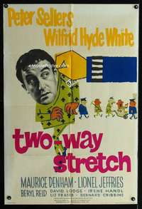 c084 TWO-WAY STRETCH English one-sheet movie poster '60 Peter Sellers