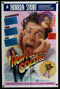 c622 HOW I GOT INTO COLLEGE one-sheet movie poster '89 Lara Flynn Boyle