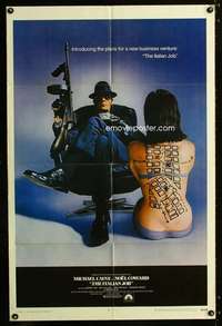 c597 ITALIAN JOB one-sheet movie poster '69 Michael Caine, cool image!