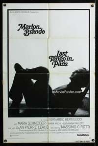 c563 LAST TANGO IN PARIS one-sheet movie poster '73 Brando, Bertolucci
