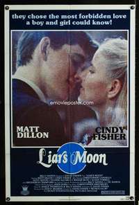 c557 LIAR'S MOON one-sheet movie poster '82 Matt Dillon, Cindy Fisher