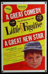 c548 LITTLE FUGITIVE one-sheet movie poster '53 Andrusco, Coney Island!