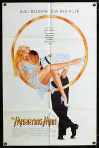 c522 MARRYING MAN DS one-sheet movie poster '91 Alec Baldwin, Kim Basinger
