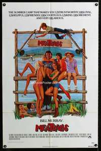 c508 MEATBALLS one-sheet movie poster '79 Bill Murray, Ivan Reitman