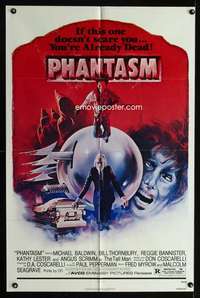 c409 PHANTASM one-sheet movie poster '79 Angus Scrimm, killer ball!