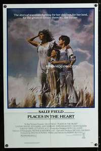 c390 PLACES IN THE HEART one-sheet movie poster '84 Sally Field, Ed Harris
