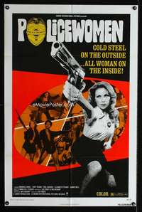 c386 POLICEWOMEN one-sheet movie poster '74 cold steel on the outside!