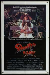 c377 PRETTY BABY one-sheet movie poster '78 Brooke Shields, Sarandon