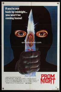 c364 PROM NIGHT one-sheet movie poster '80 Jamie Lee Curtis, horror!