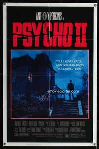 c359 PSYCHO 2 one-sheet movie poster '83 Anthony Perkins, Vera Miles