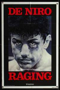 c350 RAGING BULL teaser one-sheet movie poster '80 De Niro, Scorsese, boxing!