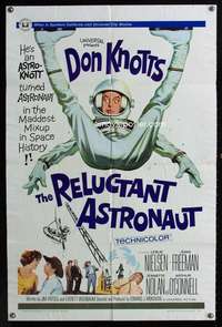 c326 RELUCTANT ASTRONAUT one-sheet movie poster '67 Don Knotts, Nielsen