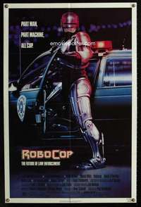 c279 ROBOCOP one-sheet movie poster '87 Paul Verhoeven, classic sci-fi!