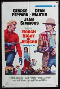 c266 ROUGH NIGHT IN JERICHO style B one-sheet movie poster '67 Dean Martin