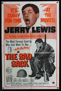 c261 SAD SACK one-sheet movie poster R62 Jerry Lewis in the Army!