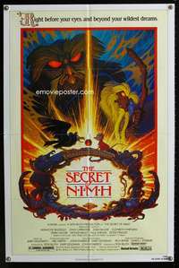 c226 SECRET OF NIMH one-sheet movie poster '82 Don Bluth, Hildebrandt art!