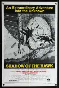 c205 SHADOW OF THE HAWK one-sheet movie poster '76 Native Americans!