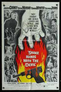 c201 SHAKE HANDS WITH THE DEVIL one-sheet movie poster '59 James Cagney