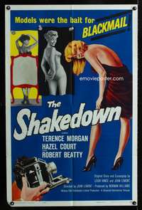 c200 SHAKEDOWN one-sheet movie poster '60 models were blackmail bait!