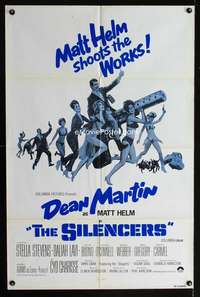 c170 SILENCERS one-sheet movie poster R79 Dean Martin & the Slaygirls!