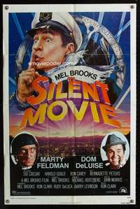 c169 SILENT MOVIE one-sheet movie poster '76 Mel Brooks, Marty Feldman