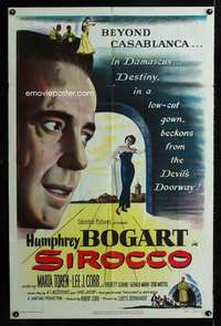 c159 SIROCCO one-sheet movie poster '51 Humphrey Bogart beyond Casablanca!