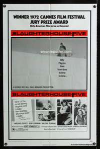 c150 SLAUGHTERHOUSE FIVE one-sheet movie poster '72 Kurt Vonnegut, Sacks
