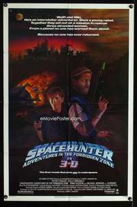 c138 SPACEHUNTER ADV IN THE FORBIDDEN ZONE one-sheet movie poster '83 3D
