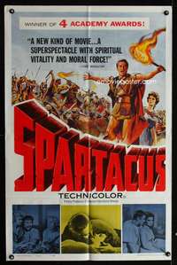 c137 SPARTACUS one-sheet movie poster '61 Stanley Kubrick, Kirk Douglas
