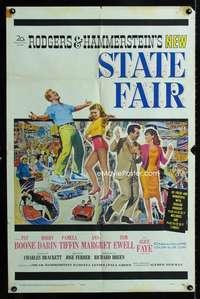 c131 STATE FAIR one-sheet movie poster '62 Alice Faye, Pat Boone