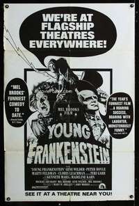 c017 YOUNG FRANKENSTEIN subway poster movie poster '74 Mel Brooks