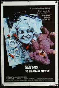 c126 SUGARLAND EXPRESS one-sheet movie poster '74 Spielberg, Goldie Hawn