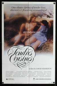 c114 TENDER COUSINS one-sheet movie poster '83 David Hamilton, French sex!