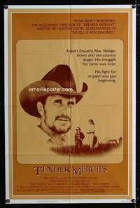 c112 TENDER MERCIES one-sheet movie poster '83 Beresford, Robert Duvall