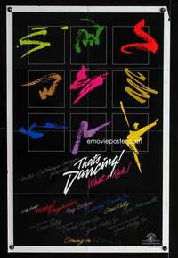 c110 THAT'S DANCING advance one-sheet movie poster '85 best musicals!