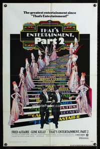 c109 THAT'S ENTERTAINMENT 2 style B one-sheet movie poster '75 Gene Kelly