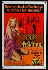 c091 TRIP WITH THE TEACHER one-sheet movie poster '74 super sexy educator!