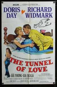 c087 TUNNEL OF LOVE one-sheet movie poster '58 Doris Day, Richard Widmark