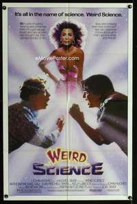 c064 WEIRD SCIENCE one-sheet movie poster '85 sexy sci-fi Kelly LeBrock!