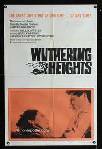 c030 WUTHERING HEIGHTS one-sheet movie poster R63 Olivier, Oberon