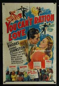 c023 YOU CAN'T RATION LOVE one-sheet movie poster '44 manpower shortage!
