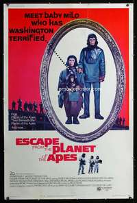 d117 ESCAPE FROM THE PLANET OF THE APES Forty by Sixty movie poster '71