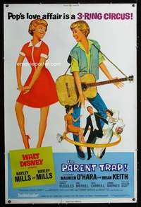 d131 PARENT TRAP Forty by Sixty movie poster R68 Hayley Mills, Maureen O'Hara