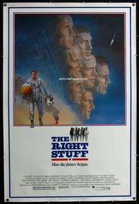 d132 RIGHT STUFF Forty by Sixty movie poster '83 1st astronauts, Tom Jung art!