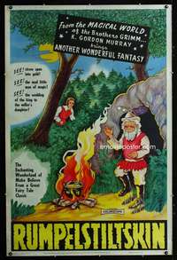 d135 RUMPELSTILTSKIN Forty by Sixty movie poster '65 Grimm & K Gordon Murray!